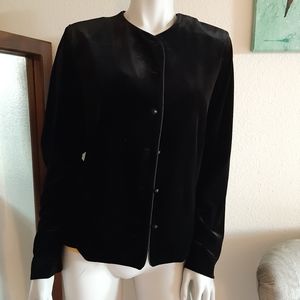 BLACK VELVET! Appleseed's black Velvet Blazer ☆